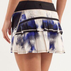 Lululemon n Run: Pace Setter Skirt (Regular) Milky Way Multi Print / B - Size 4